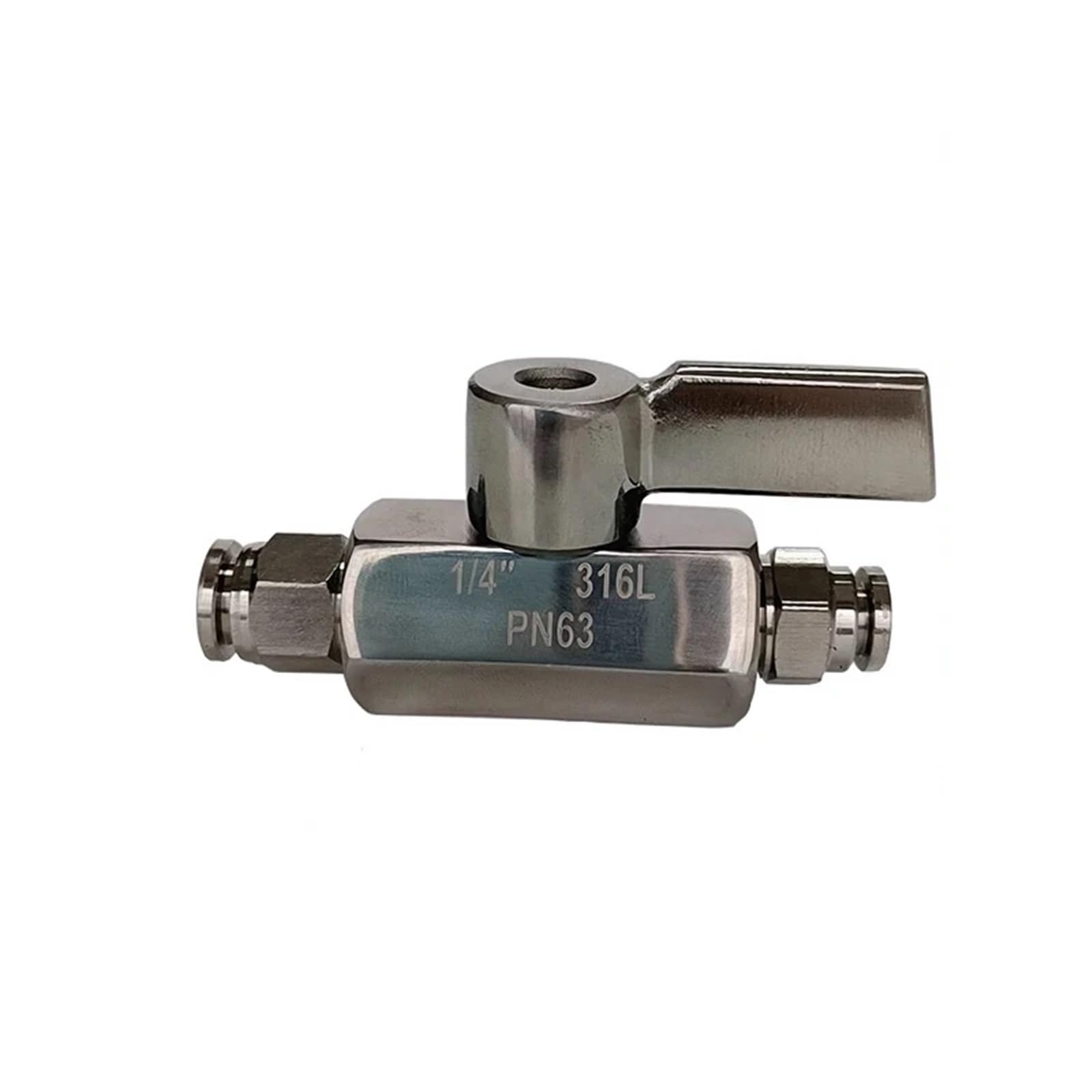 Vanne inox 14mm pour stopper les fuites de pression d'air