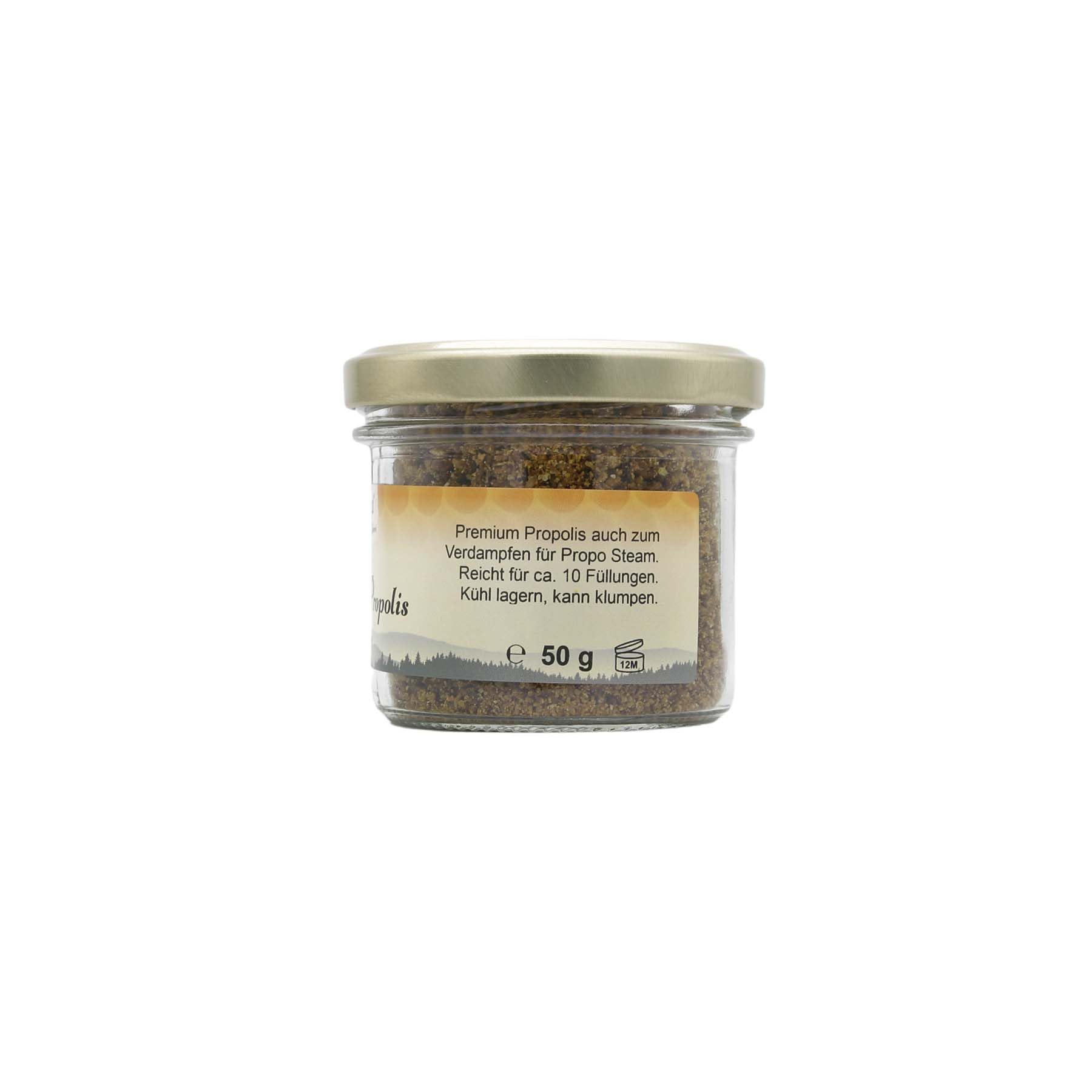 Imkergut Premium Rohpropolis | naturbelassene Propolis in bester Imker-Qualität | Schwarzwald Imkerei | 50 g Glas