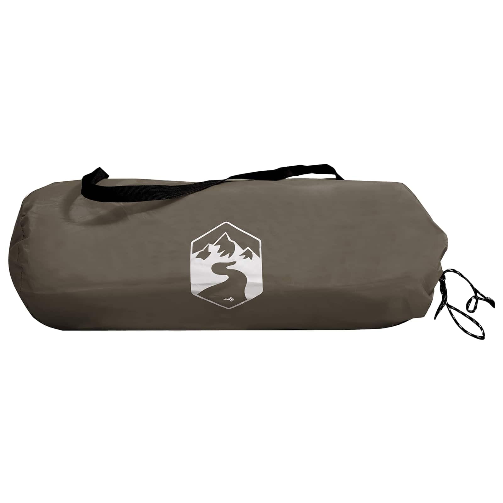 Trekkingzelt 4 Personen 185T Polyester Grün