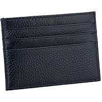 Amazon.com: OrBheS Leather ID Card Holder Thin Wallet Coin
