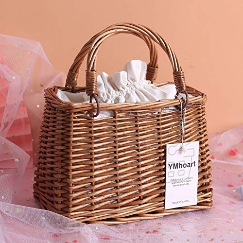 Straw Beach Bags For Women Summer Clutch Rattan Woven Wicker Purse Crochet Tote - Image 7