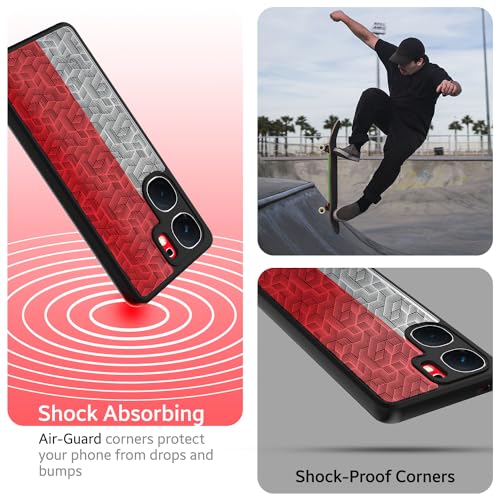 Image of KAPAVER Hybrid Back Cover Case Compatible with iQOO Neo 9 Pro 5G (PC+TPU) (Stripe Cub Black)
