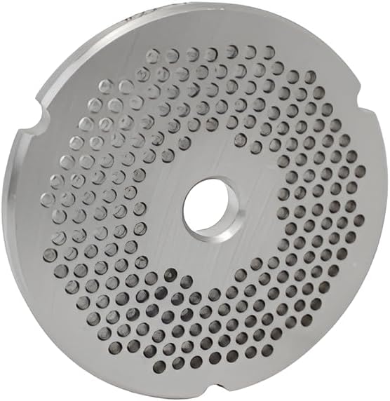 Plate for #22 Grinders, Hobart and Biro, with 1/8" Holes, Ideal for Sausages, Stainless Steel
