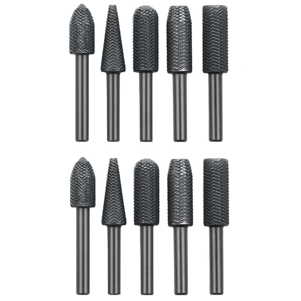 Aundhegrtt As Shown For Wood & Soft Metal, Electric Grinding Polishing Heads Grinding Burr Metal Wood Plastic Grinding Burr Metal Wood Plastic