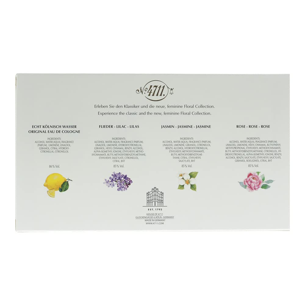 1st ANNIVERSARY SET 未開封 4711 Floral Collection Mini Set, 4 x Fragrances, 8 ml (Pack of 1