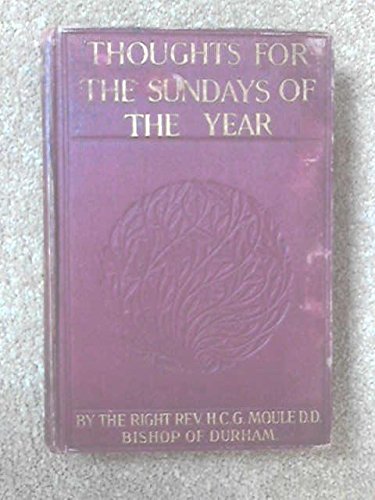 Thoughts for the Sundays of the year B00088Z63K Book Cover