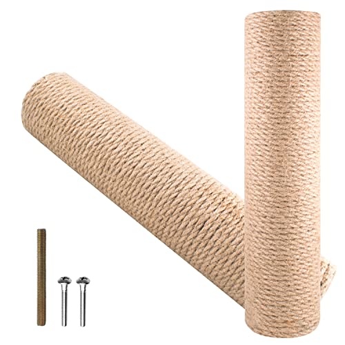 2 Piezas Poste De Repuesto Para Rascadores Para Varios Rascador Para Gato De Sisal, Auténtico Sisal Con Interior Hilo De Varias Longitudes Acces 2 Piezas Poste De Repuesto Para Rascadores Para Varios Rascador Para Gato De Sisal, Auténtico Sisal Con Interior Hilo De Varias Longitudes Acces