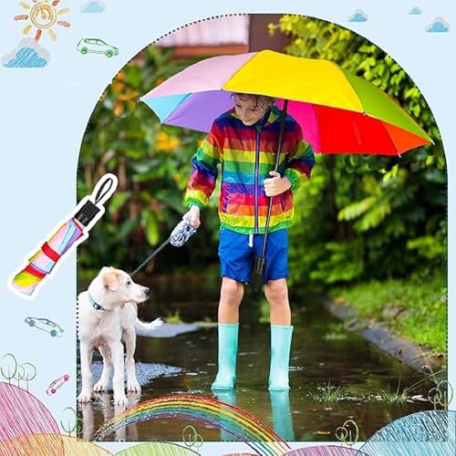 Image of Magic Umbrella Windproof and Rainproof Umbrella with Bloom After Rain Pattern 3 Fold Anti UV Protection Folding Umbrella for Rain, Sun 2 Persons Adult Kids & Women