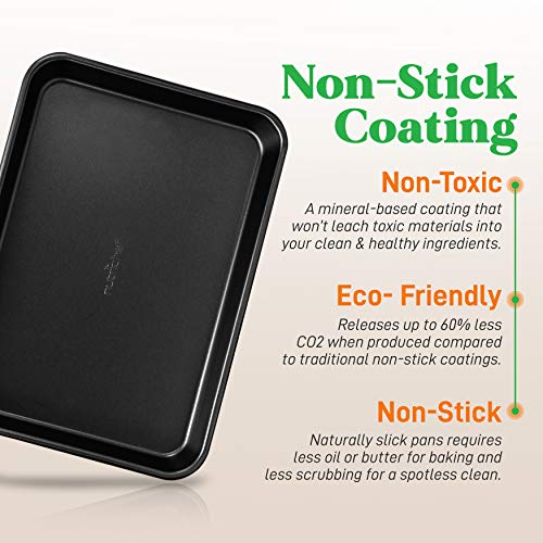 Buy NonStick Cookie Sheet Baking Pans 2Pc. Professional Quality