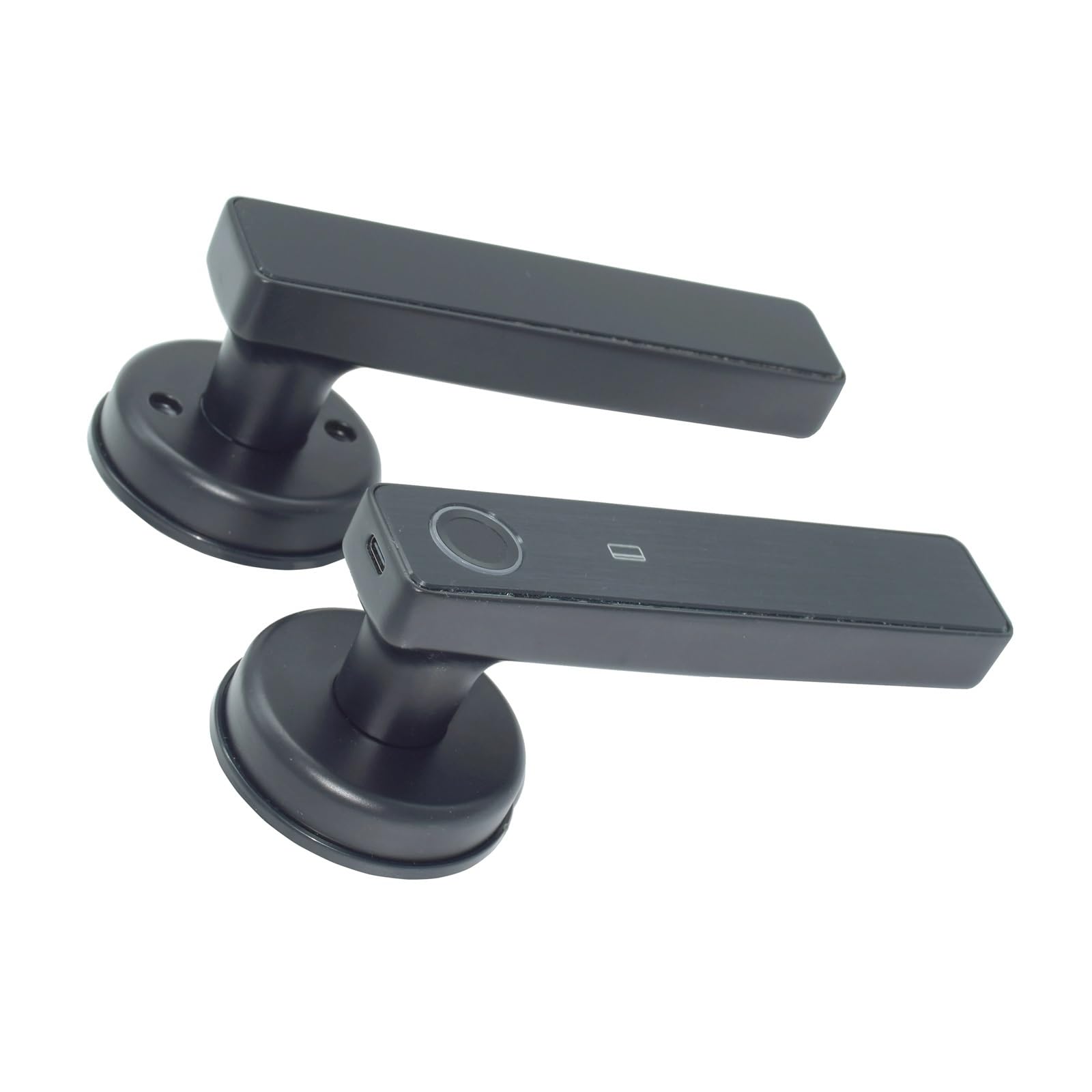 Serratura Smart, APP WiFi telecomando intelligente impronta digitale password RFID IC card serratura catenaccio for porta di metallo in legno for interni,per camere da letto, uffici e hotel(Grey)