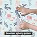 HOMETITUTE Light Blue Ocean Animals Wallpaper Peel and Stick Cute Sea Creature Pattern Contact Paper Wall Paper Stick 17.7