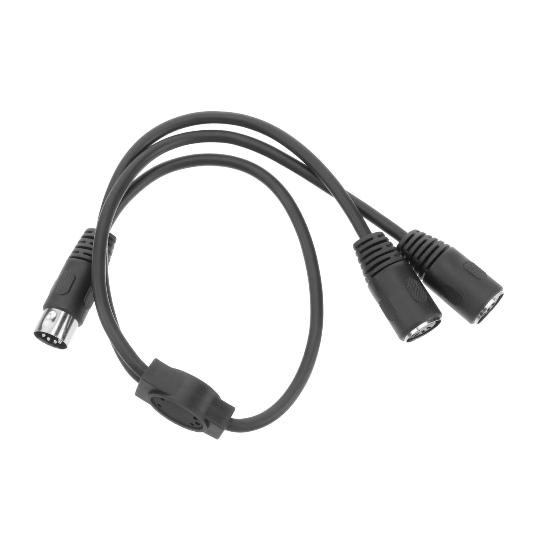 OFFSCH One Divided into Two Audio Cable Midi Solutions Quadra Thru 5 Pin Midi to Cable 5 Pin Midi Splitter Microphone Audio Cable Adapter Cable Wire Connector Mic Cable Alloy Female Hole