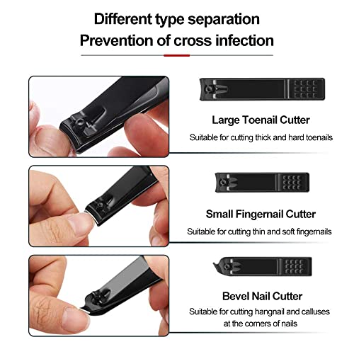 INSIME Nail cutter set for adults | Big & small Toe nail cutter nail clippers set for men women | Nail cutter kit with side Fingernail Clippers for men women | Stainless steel... - Image 3