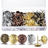 200 Pcs Upholstery Tacks for Decorative Furniture Upholstery Nails 7/16 Inch Vintage Head Diameter B