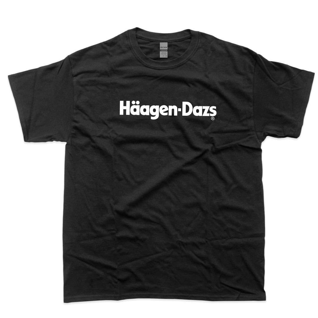 00s Häagen-Dazs ブラック　スウェット ハーゲンダッツ Häagen-Dazs スウェット 黒 トレーナー バニラの