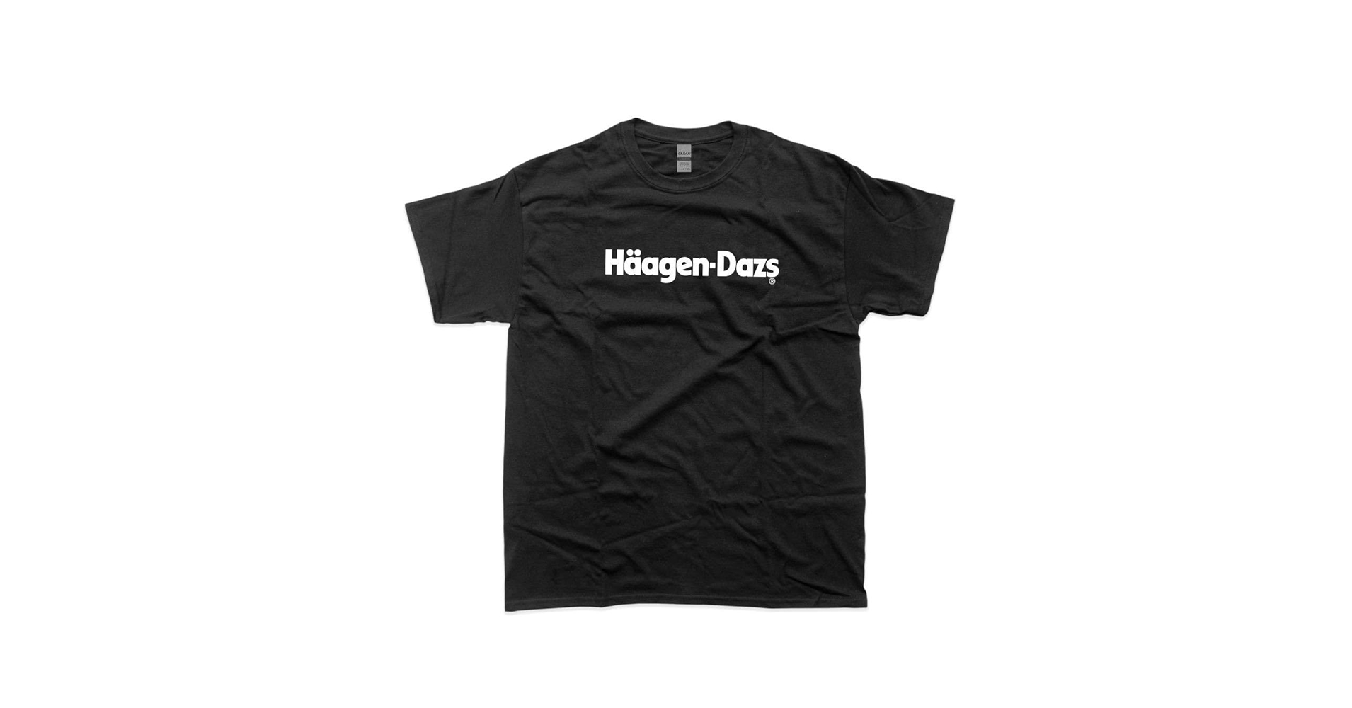 ハーゲンダッツ Tシャツ アイスクリーム Haagen Dazs L ブラック ハーゲンダッツ Tシャツ