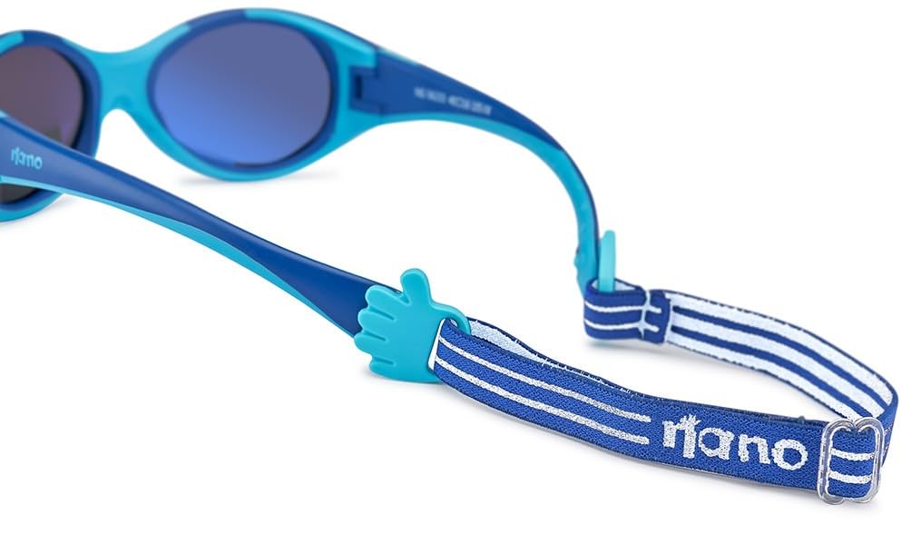 NANO NANITO Gafas, Azul Mate/Turquesa, 42/17 Unisex niños