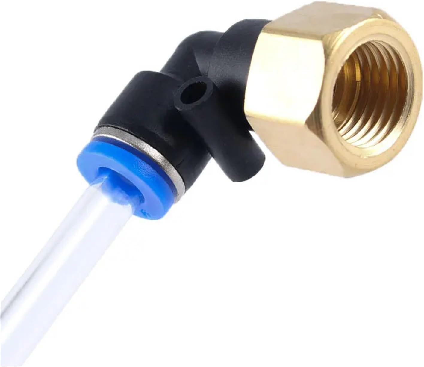 1pcs Pneumatic Hose Fitting PC/PCF/PL/SL Tube 4mm 6mm 8mm Thread 1/8" 1/4" 1/2” Trachea Quick Coupling Pipe Connector Hose Fittings(8-03 (8mm-3l8),PL)
