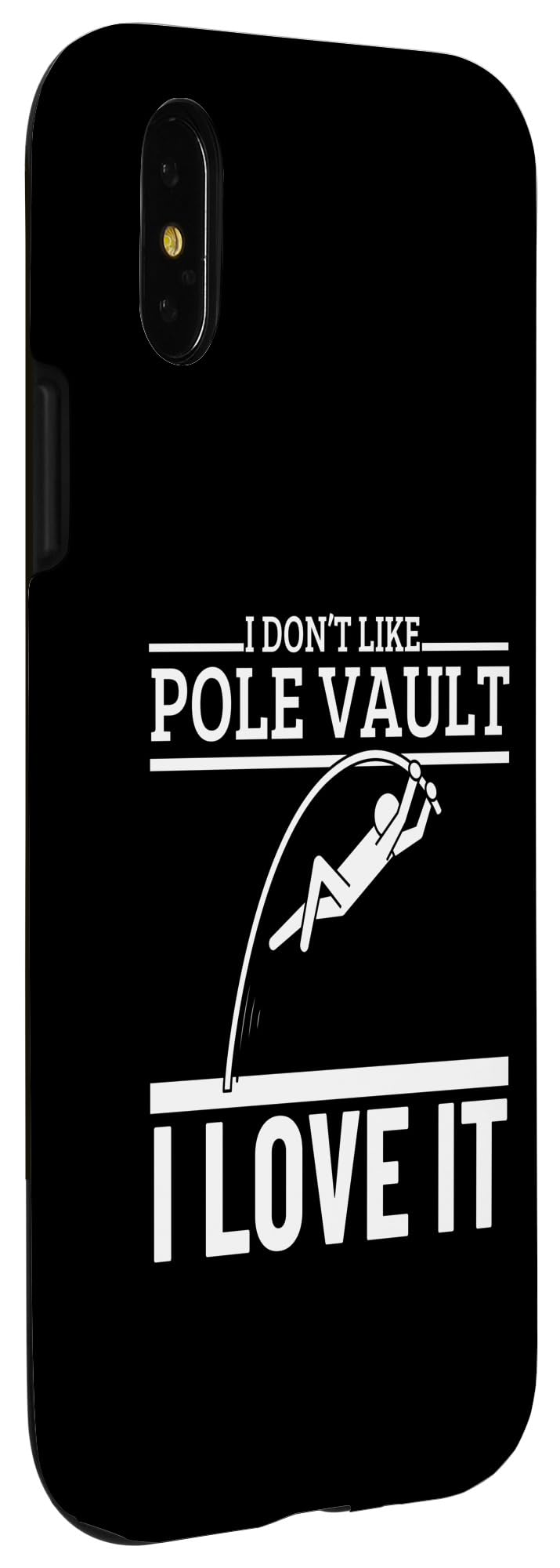 iPhone X/XS I Love Pole Vault Funny Pole Vaulting Case - Image 3