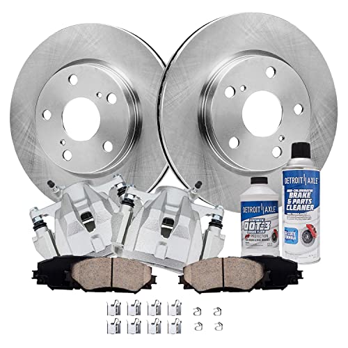 Image of Detroit Axle - Front Brake Kit for Toyota Corolla Matrix Pontiac Vibe
