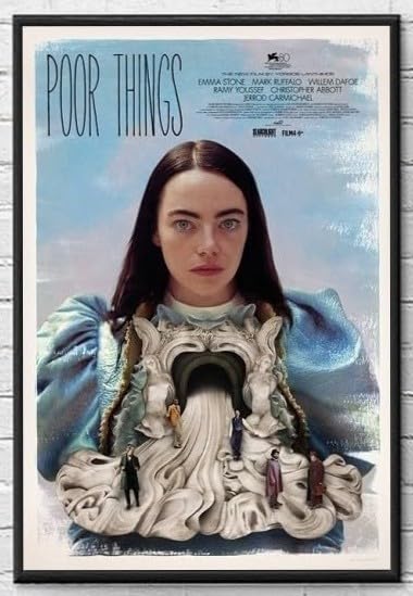 Amazon.co.jp: 【フレーム付-黒-】 映画ポスター 哀れなるものたち