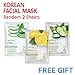 Nacific 10 Korean Face Mask Bundle Korean Skincare Facial Mask Sheet Set