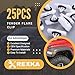 Rexka 25pcs Fender Flare Clips 68526185AA for 2018-2024 Wrangler JL & 2020-2024 Gladiator JT & RAM 1500 - Fits Jeep Fender Clips