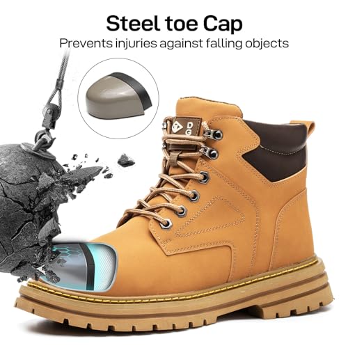 Waterproof Steel Toe Boots for Men Comfortable Mens Work Boots Safety Composite Toe Construction Shoes Botas De Trabajo Para Hombre3