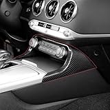 YOUTOOCAR Carbon Fiber Pattern Climate Control Panel Trim Frame Cover Compatible with Kia Stinger 2018-2023 Accessories