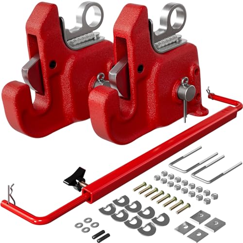 3 Point Quick Hitch Lower Hooks for Category 1 Tractors Quick Hitch System with Stabilizer Bar Compatible with Cat 1 Tractors for Farm Implements Mowers Plows Tillers Ideal for Small Farms