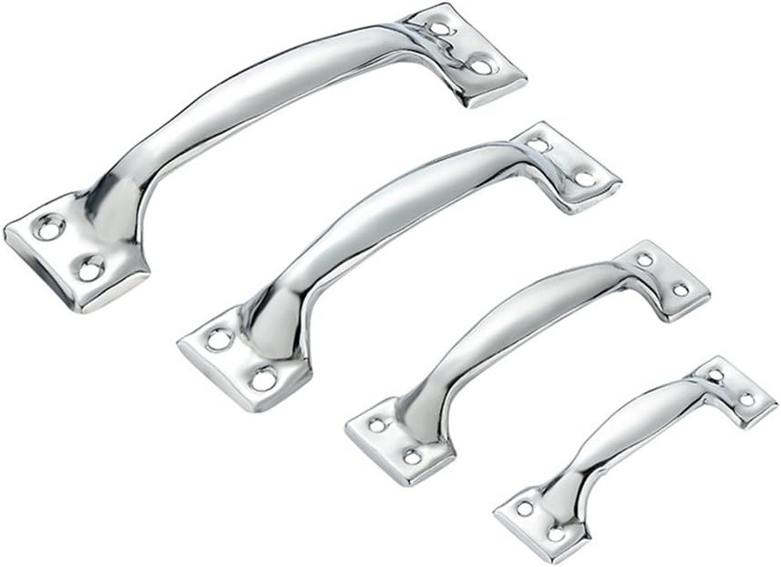 DayCount Pack of 20 Silver Tone Stainless Steel Pull Handles Grips Grab Handle Silver Utility Pull for Windows Doors (5-inch)