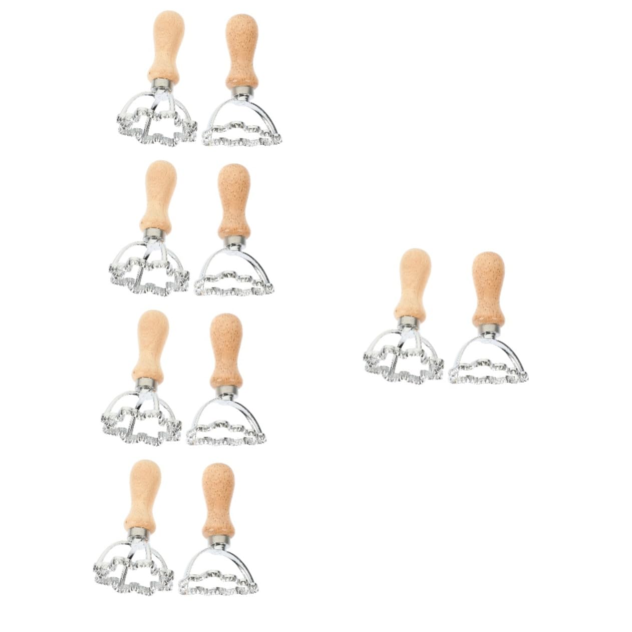 Cabilock 5 Ensembles Moule De Gaufrage De Peau De Boulette Fraises Emporte-pièce Biscuit Treillis Doublures Pâtisserie Cookie Étoile Fabricant Fondant Érable Faire Bois 2 Pièces * 5