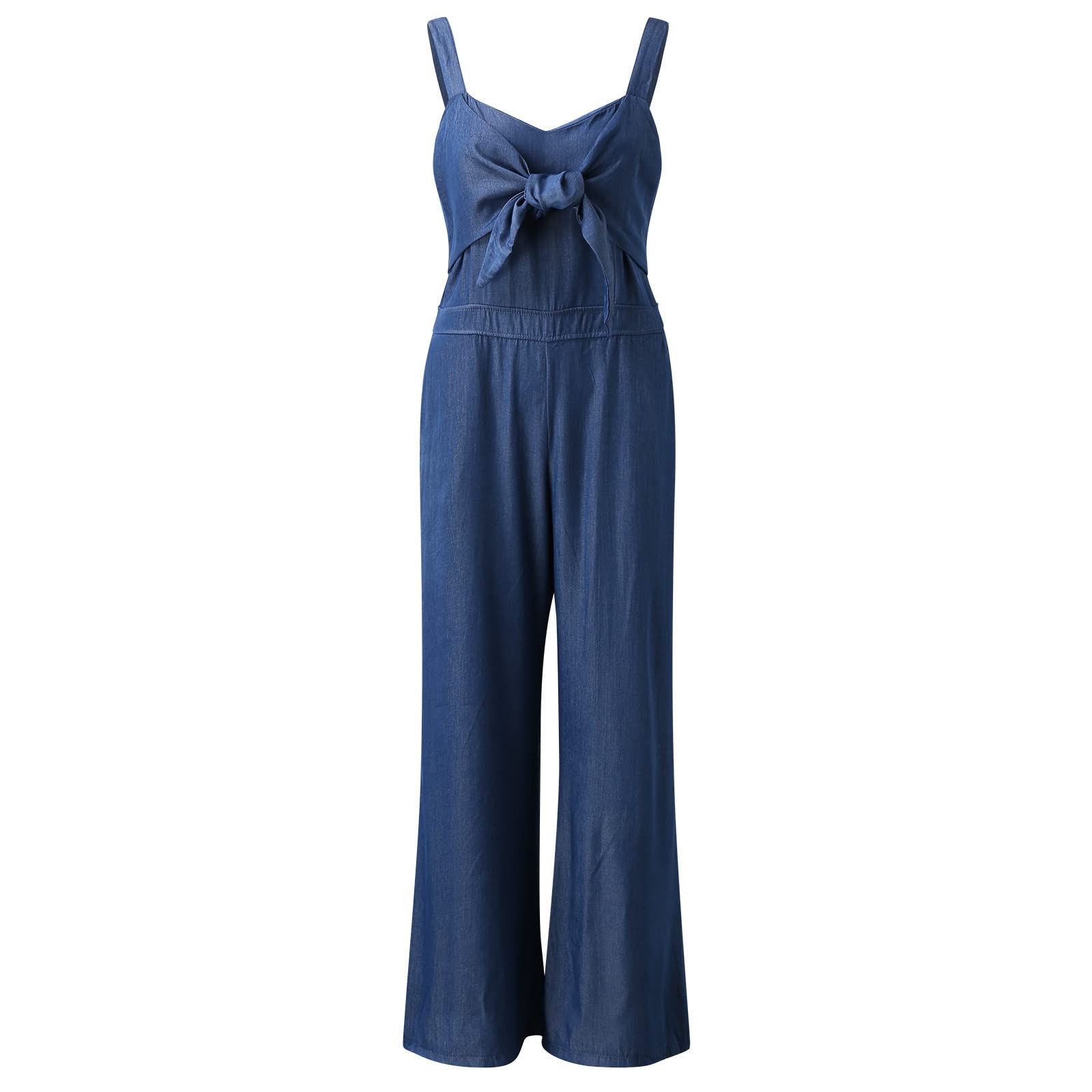Salopette da donna in jeans, pantaloni lunghi, pantaloni da lavoro, elasticizzati, senza maniche, con tasche, tuta estiva, elegante in denim, pantaloni sexy, tuta casual.