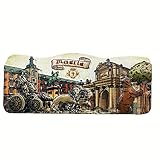 Imán para nevera 3D de Madrid, España, recuerdo de viaje.