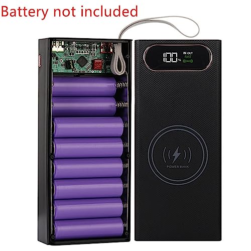 Etui na powerbank, bezprzewodowe ładowanie szybkie ładowanie power bank DIY obudowa na baterię litową 16 x 18650