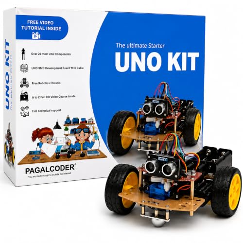 Image of The Ultimate Starter Kit for UNO R3 Development Board | Recommended Video Courses Inside | with Most Vital Components and sensors (Basics)