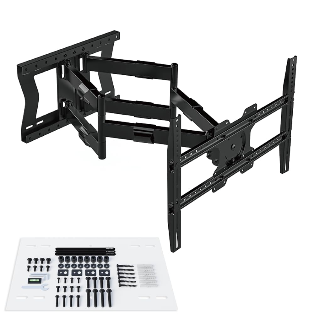 TiTon Double 80 cm TV-Wandhalterung, schwenken neigen rotierbar, 80kg VESA max.600x400