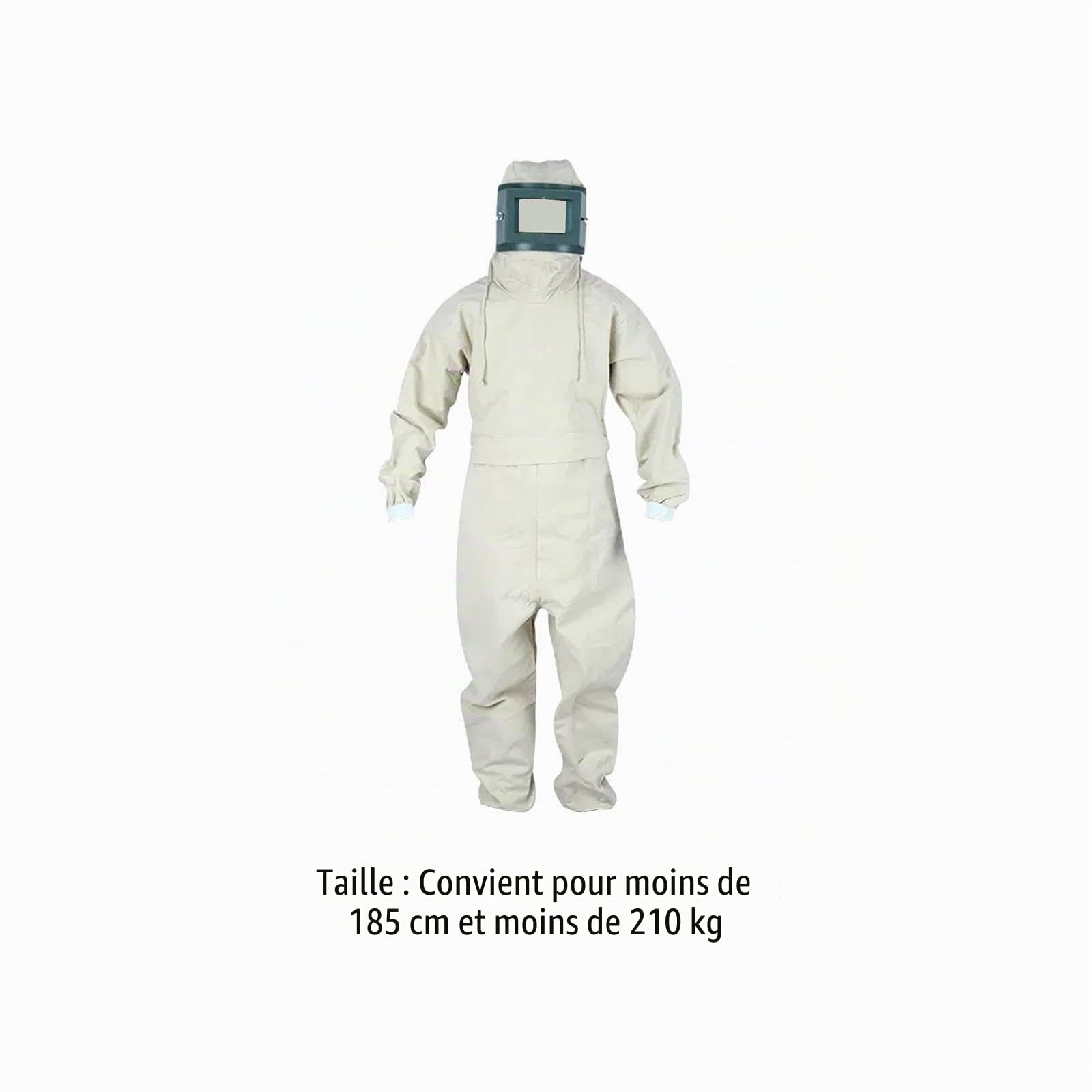 Combinaison de Sablage, Combinaison de Travail, Combinaison de Peinture En Aérosol Légère, Vêtements de Sablage, Vêtements de Protection pour Le Trava, beige