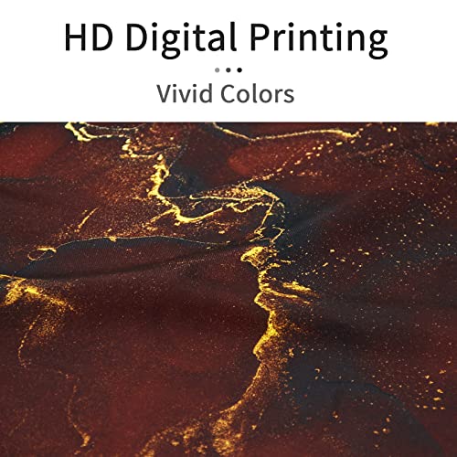 Gibelle Burgundy Red Shower Curtain, Abstract Marble Fabric Shower Curtain For Bathroom, Modern Ombre Watercolor Ink Art Shower Curtain Set With Hooks, 72 X 72 #TOP1