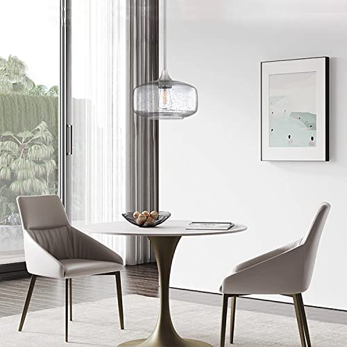 Doraimi Lighting 1 Light Gold Industrial Semi Flush Mount Ceiling Light,9 Inch Clear Glass Shade Ceiling Light Fixture For Hallway Bedroom Kitchen Island Passway (Brushed Bronze Finish) #TOP3