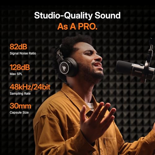 Image of MAONO PD200W Hybrid Wireless Podcast Equipment Bundle for 2, Dynamic XLR USB Microphone Kit with 2 Boom Arm, Software, Noise Cancellation, for Co-hosted Podcast, Vocal Recording, Content Creation