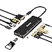 Produktbild Aceele USB C Hub 11 in 1 Typ C Adapter mit 4 USB-Anschlüsse,HDMI, VGA, RJ45 Gigabit Ethernet, SD/TF-Kartenles, Audio Mic Port, USB C PD 100W, kompatibel für MacBook Pro, iMac24, Surface Pro 7,und Mehr