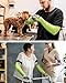 toolant Cut Resistant Farmers Sleeves with Thumb Hole, Arm Protectors for Thin Skin and Bruising, for Gardening, Welding, Kitchen, Arm Guards for Biting, Pet Grooming, Green, 1 Pair