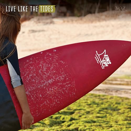 Image of MAZ DISTRIBUTIONS - Fins Up Sticker - Vinyl Shark Fins Decal for Laptop - Removable Waterproof Sticker for Waterbottle - Useable Indoor and Outdoor - Easy use for Car, Van, Trucks and Bag - MAZ - 404