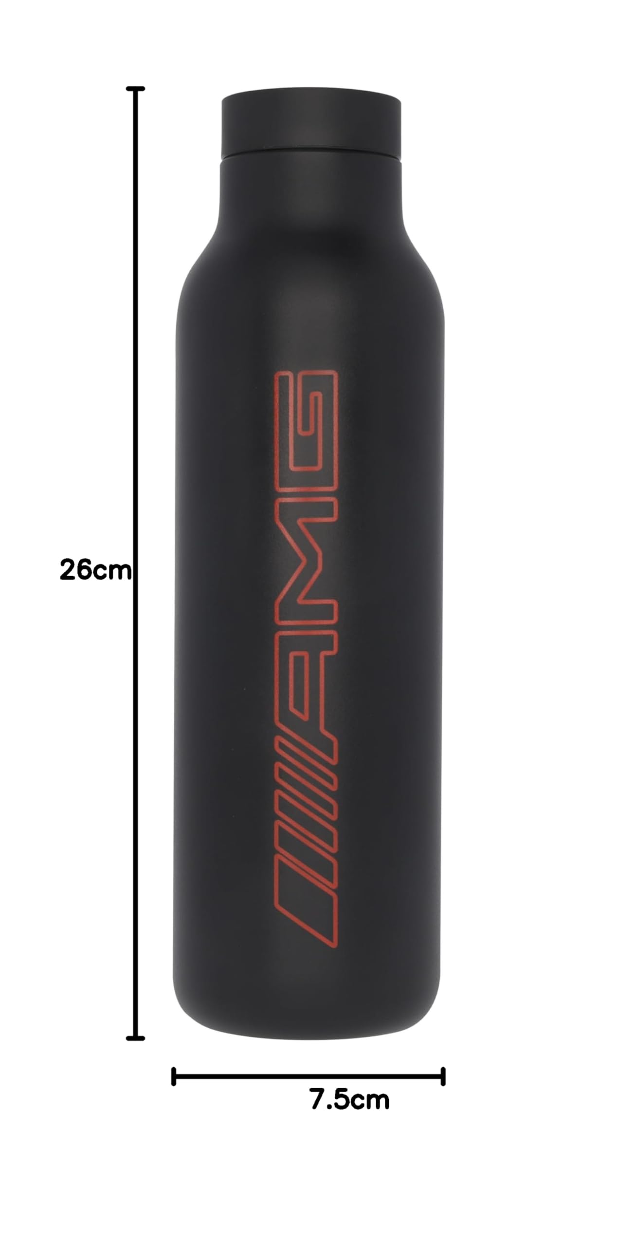 Trinkflasche Thermosflasche schwarz Edelstahl/Polypropylen 700 ml mit original Logo