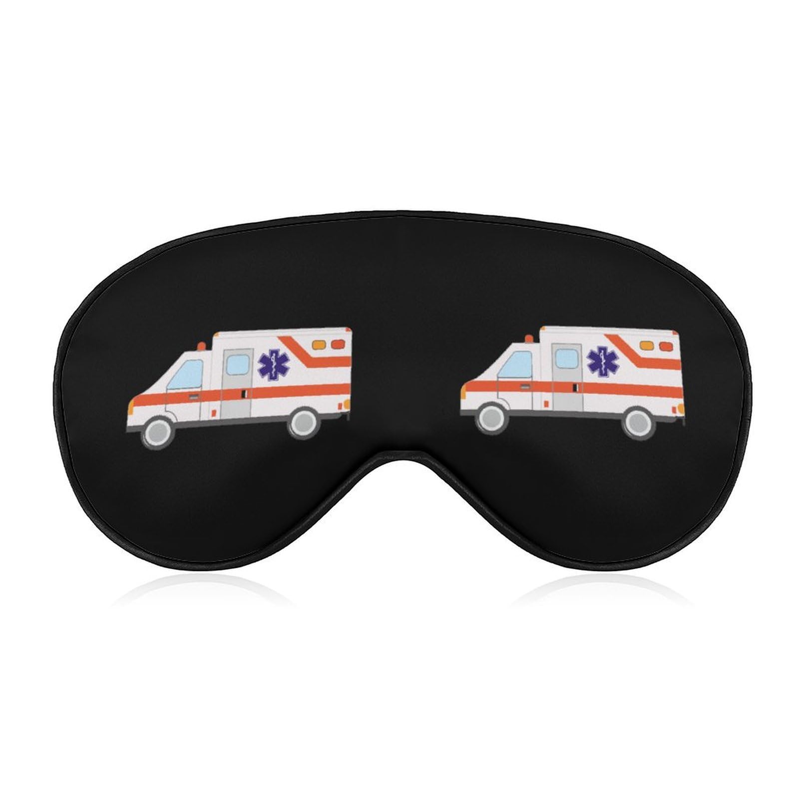 Ambulance Emergency Medical Technician Sleep Mask Eye Shade Cover Adjustable Strap for Travel Lunch Break Women Men