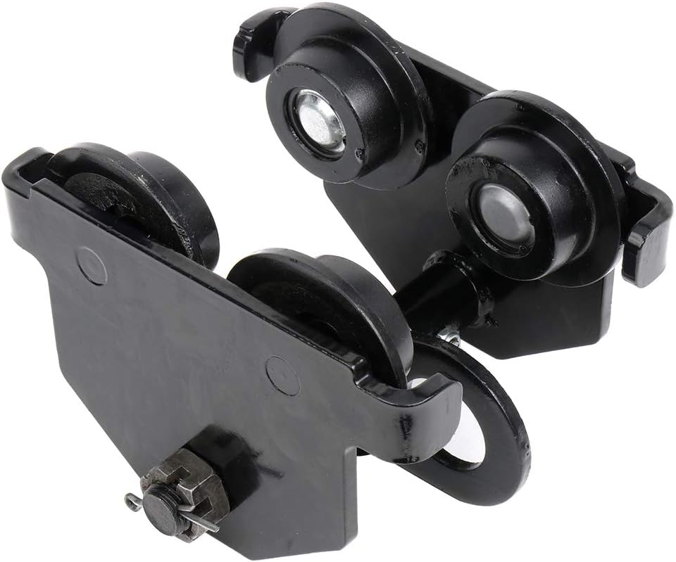 Amazon OCPTY 手動トロリー プッシュビーム トラック ローラー モノレール Iビーム トラック 1トン/2200ポンド 建築金具