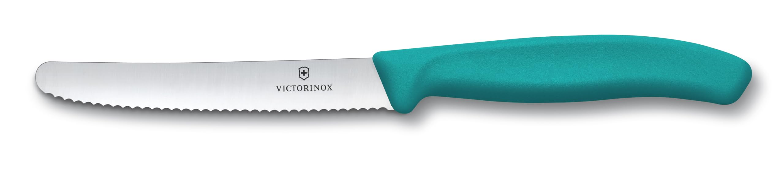 Victorinox Swiss Classic, cuchillo de desayuno, set de cuchillos para pan, 6 piezas, hoja afilada, borde dentado, 11 cm, acero inoxidable