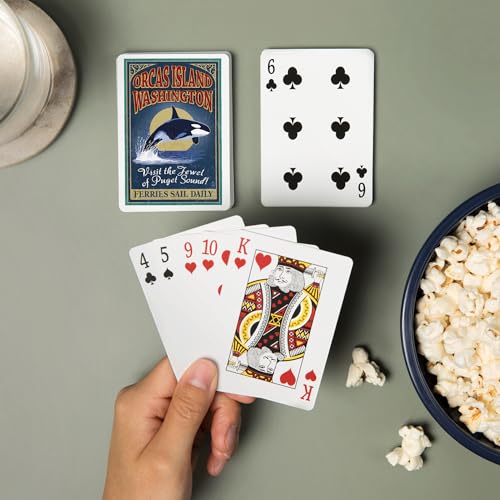 Baraja de Poker Orcas Island Vintage, 52 Cartas miniatura 2