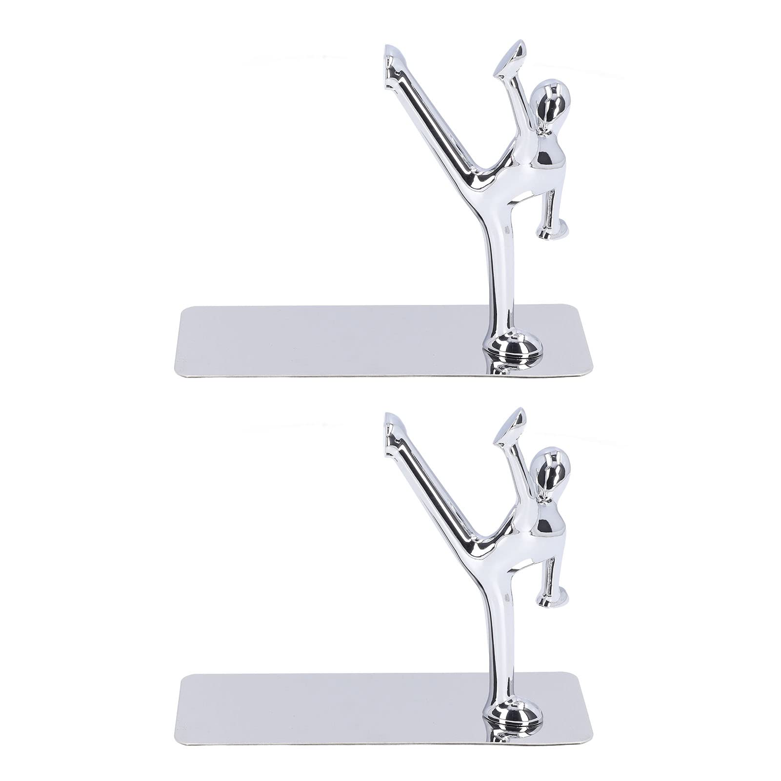 Sujetalibros elegantes HUSHUI con silueta de hombre de metal decorativo resistente